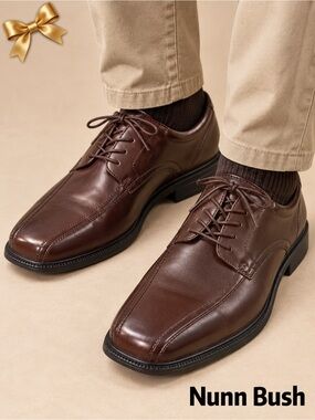 Nunn Bush Bartole Street Brown Leather Oxford Men’s 11W